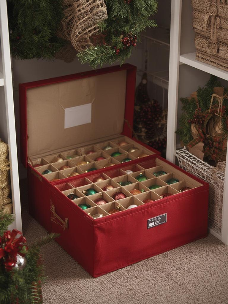 ornament storage in action