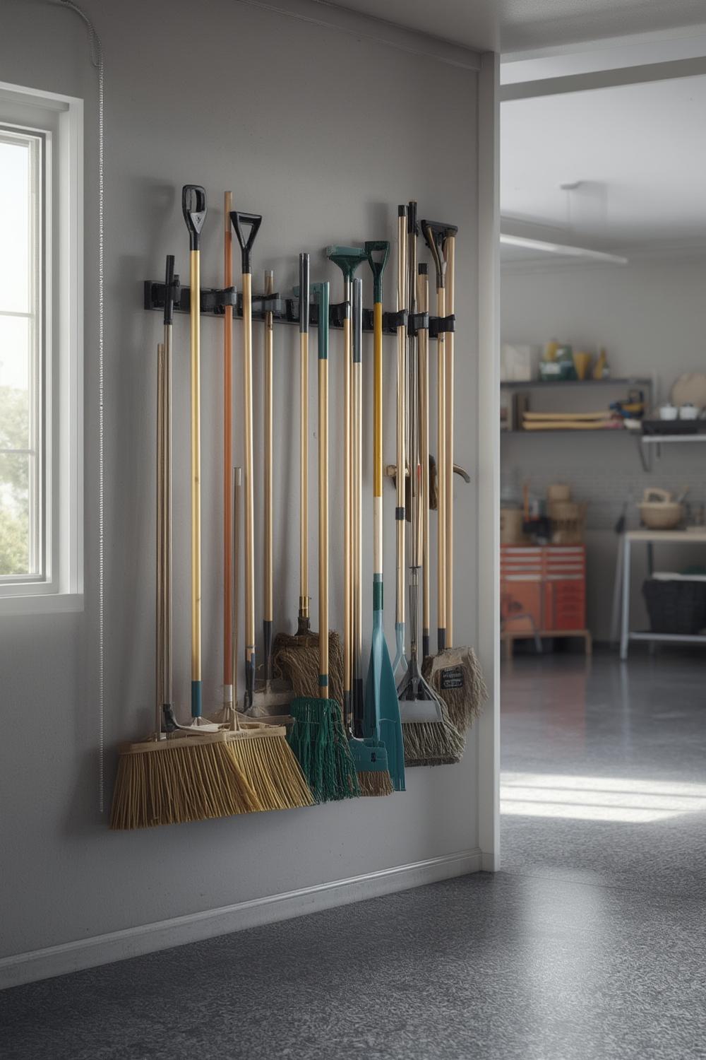 broom holder product view